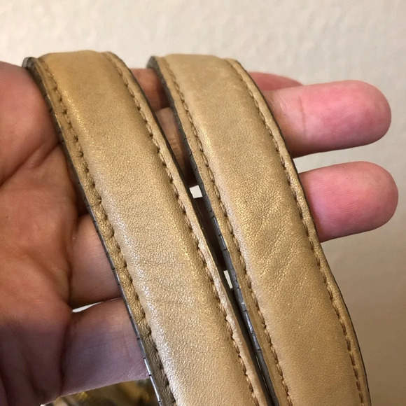 MCM CREAM VISETOS LEATHER BAG - Picture 4 of 16